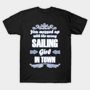 Sailing Sailboat Girls Sports Captain Sport T-Shirt